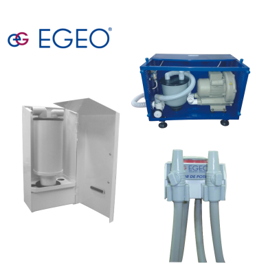 Central de aspiracion para 2 sillones EGEO